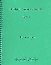 Cover: 9790202591062 | Deutsche Armeemärsche Band 1 für Blasorchester Klarinette 1 in B