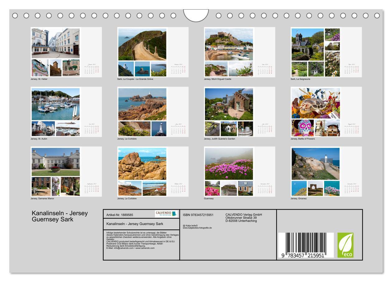 Bild: 9783457215951 | Kanalinseln - Jersey Guernsey Sark (Wandkalender 2025 DIN A4 quer),...