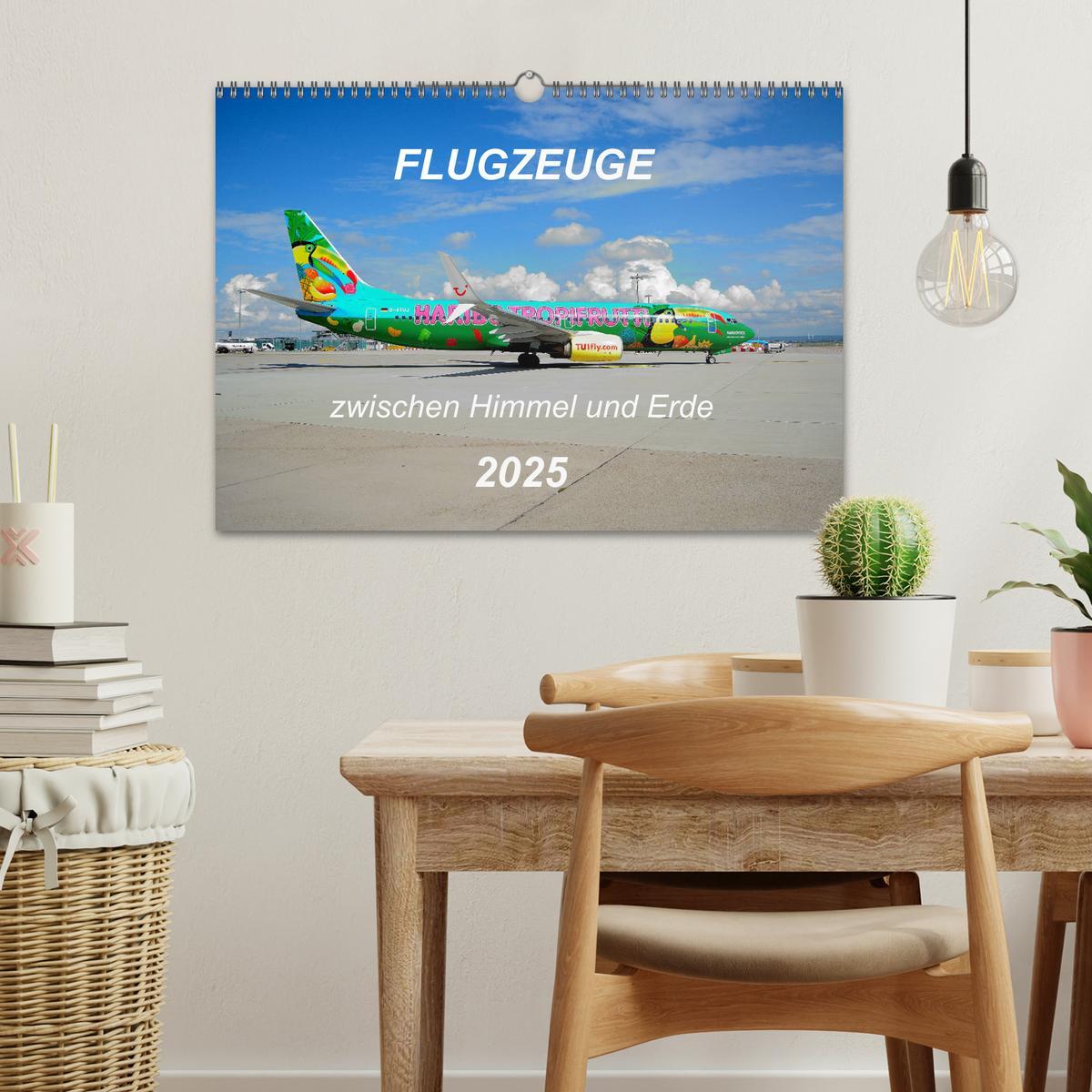 Bild: 9783435208913 | Flugzeuge zwischen Himmel und Erde (Wandkalender 2025 DIN A3 quer),...