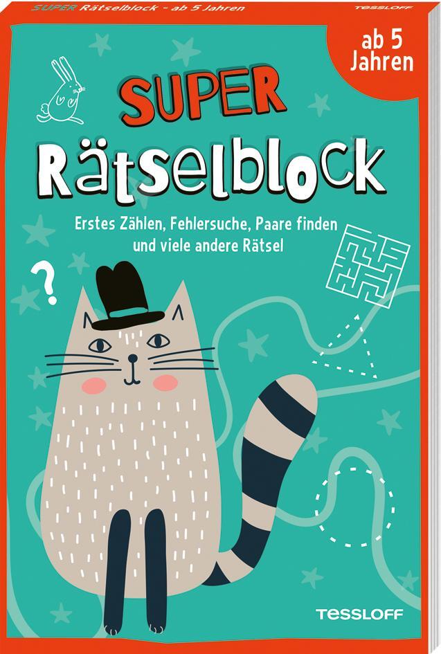 Cover: 9783788645052 | Super Rätselblock ab 5 Jahren. Erstes Zählen, Fehlersuche, Paare...