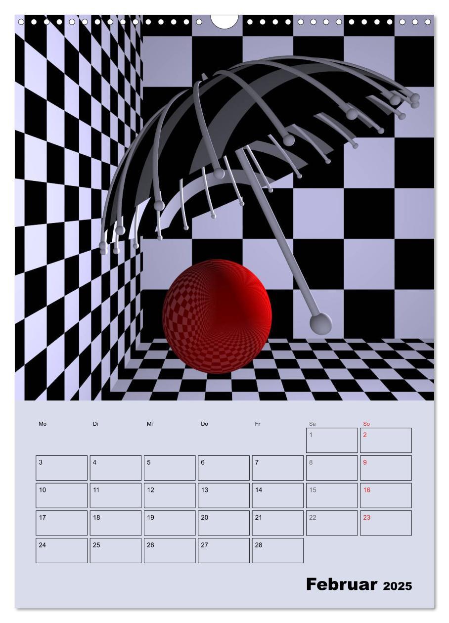 Bild: 9783457009994 | OpArt und mehr (Wandkalender 2025 DIN A3 hoch), CALVENDO...