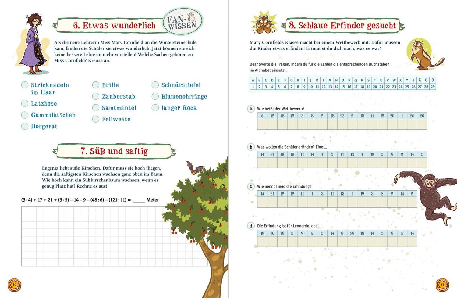 Bild: 9783551187185 | Die Schule der magischen Tiere: Endlich Pause! Das große Rätselbuch...