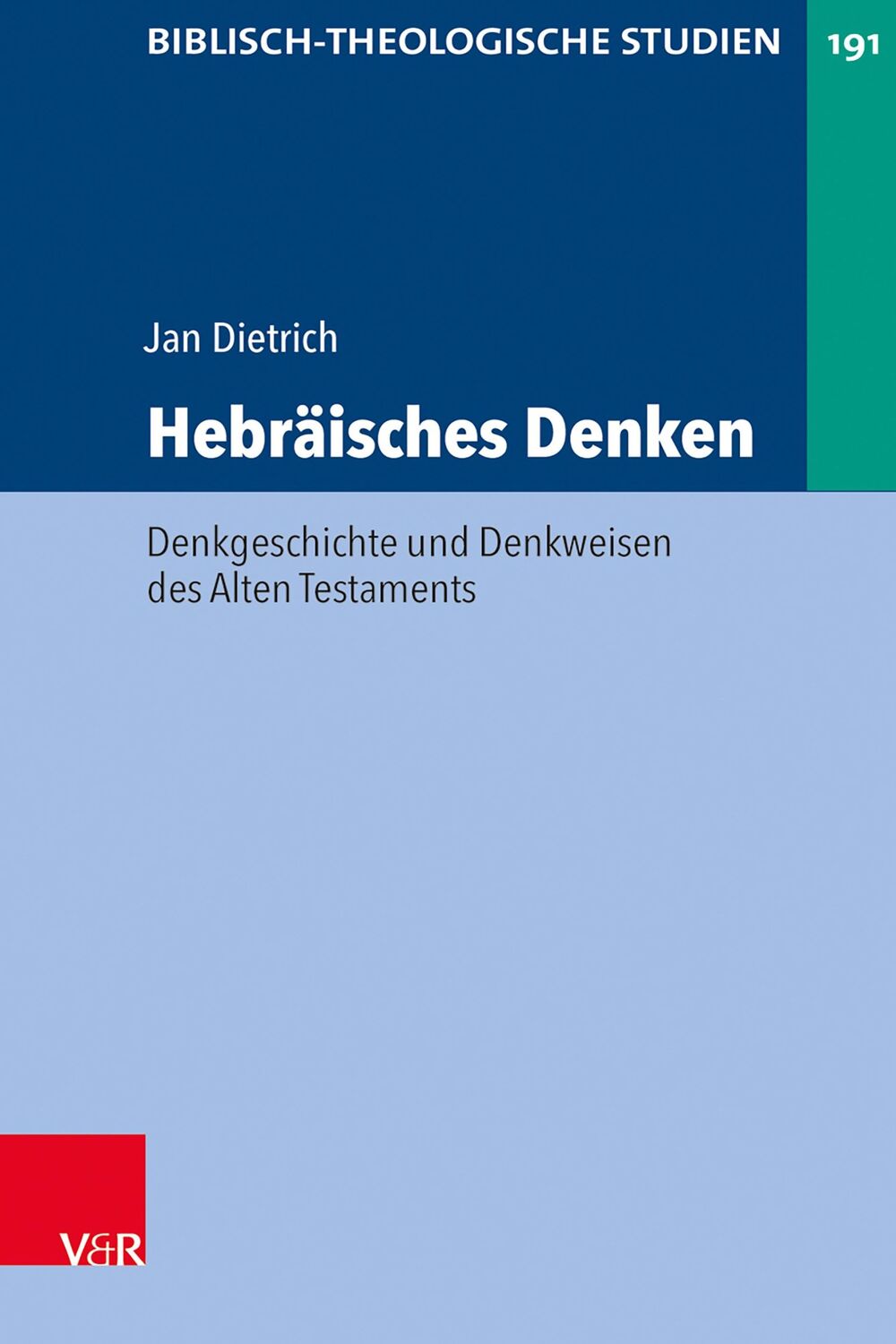 Cover: 9783525552926 | Hebräisches Denken | Jan Dietrich | Taschenbuch | 237 S. | Deutsch