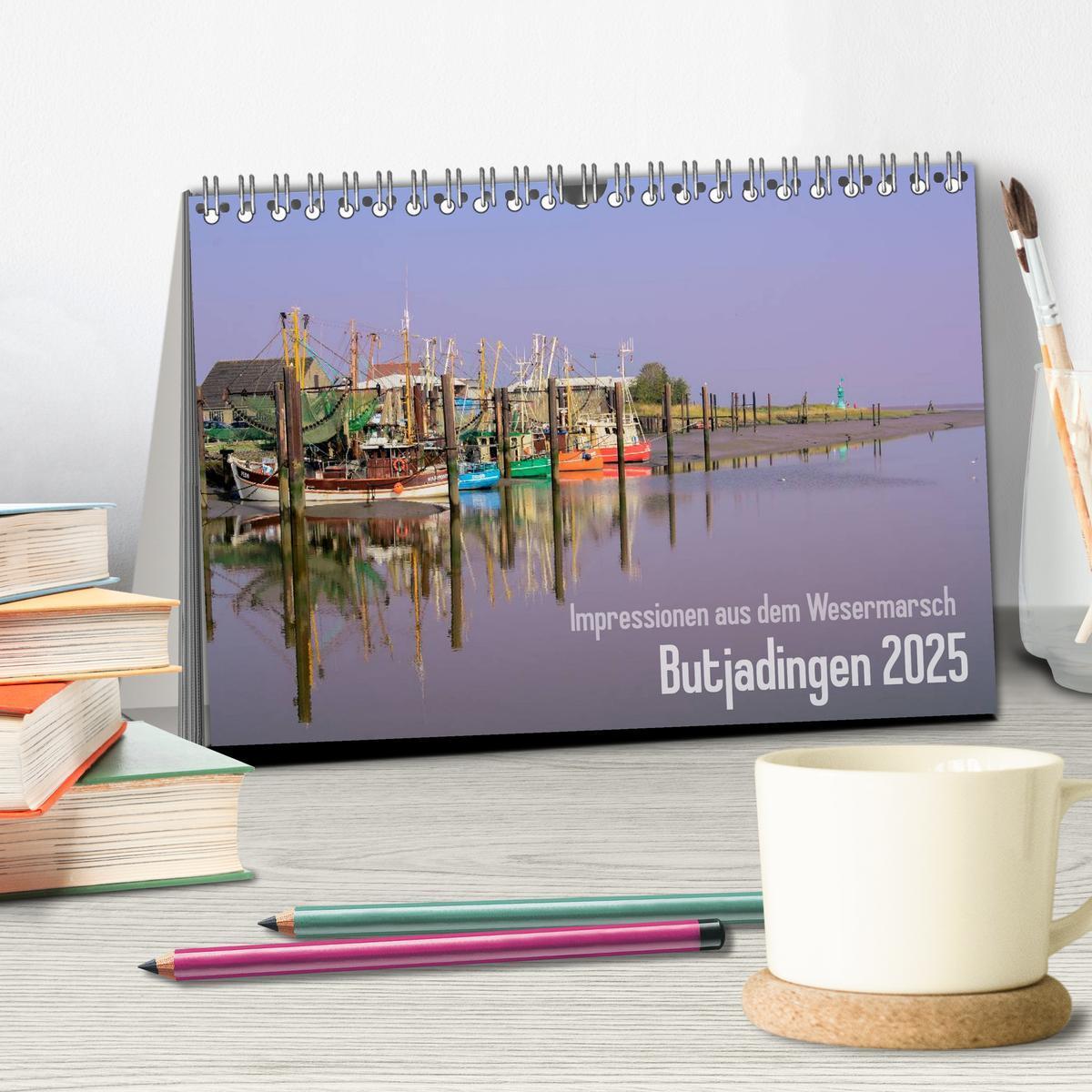 Bild: 9783435651054 | Impressionen aus dem Wesermarsch - Butjadingen 2025 (Tischkalender...