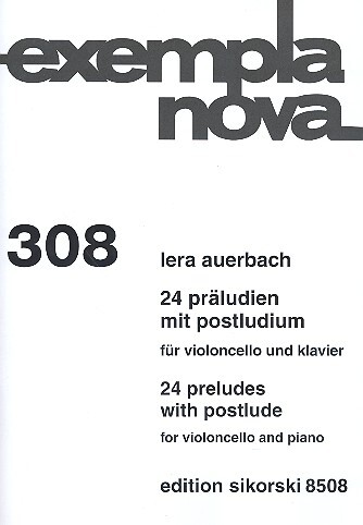 Cover: 9790003032849 | 24 Präludien mit Postludium für Violoncello und Klavier | Auerbach