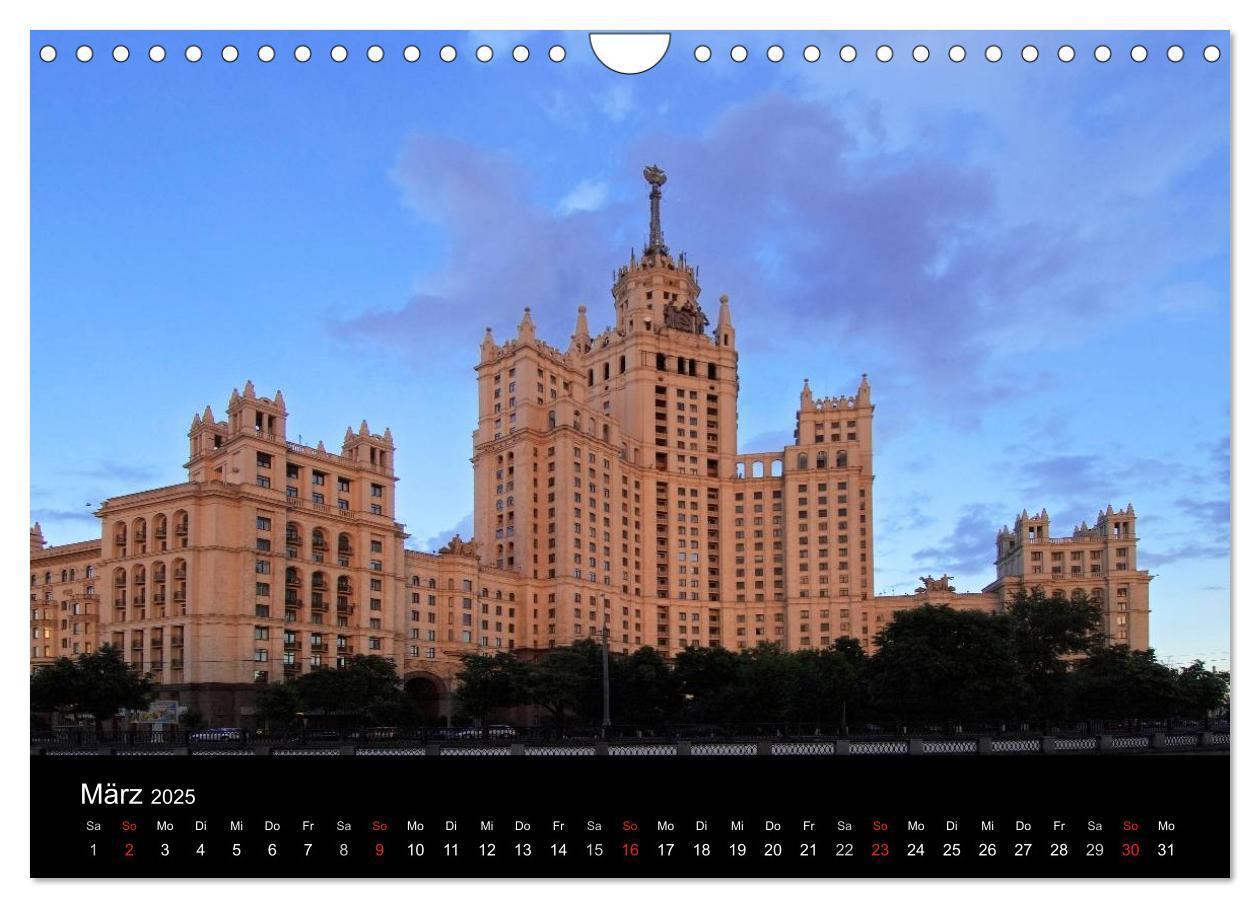 Bild: 9783435684304 | Moskau (Wandkalender 2025 DIN A4 quer), CALVENDO Monatskalender | 2025