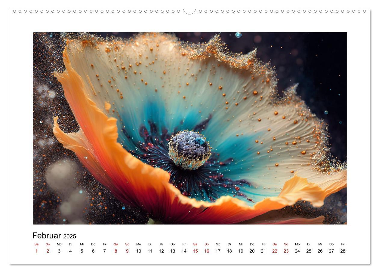 Bild: 9783383873508 | Kosmische Blüten (hochwertiger Premium Wandkalender 2025 DIN A2...