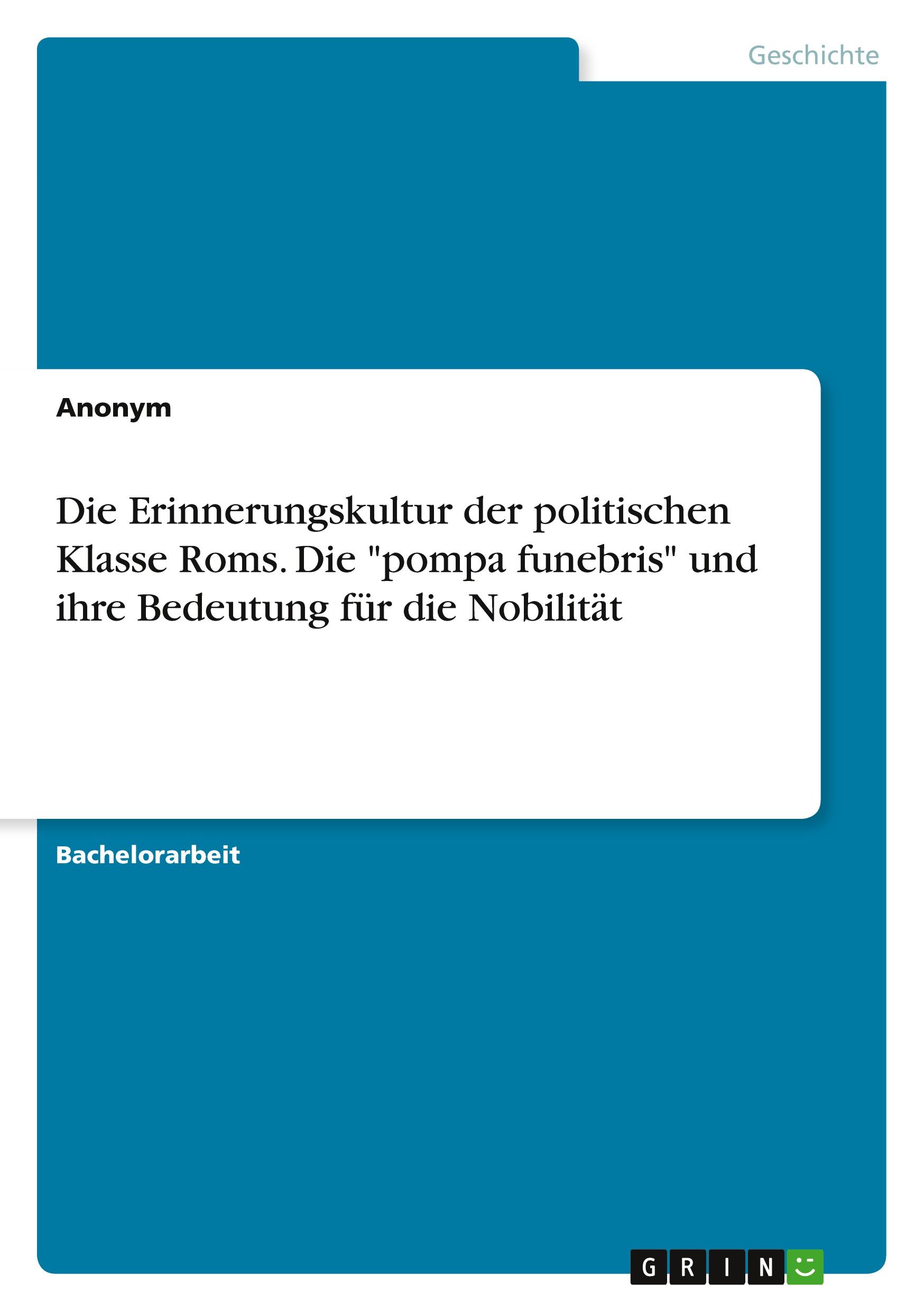 Cover: 9783963564963 | Die Erinnerungskultur der politischen Klasse Roms. Die "pompa...