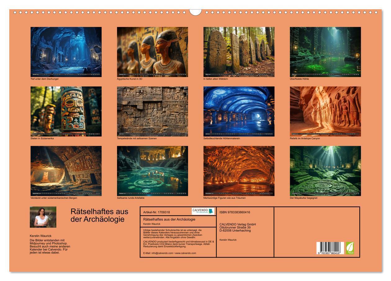 Bild: 9783383860416 | Rätselhaftes aus der Archäologie (Wandkalender 2025 DIN A2 quer),...