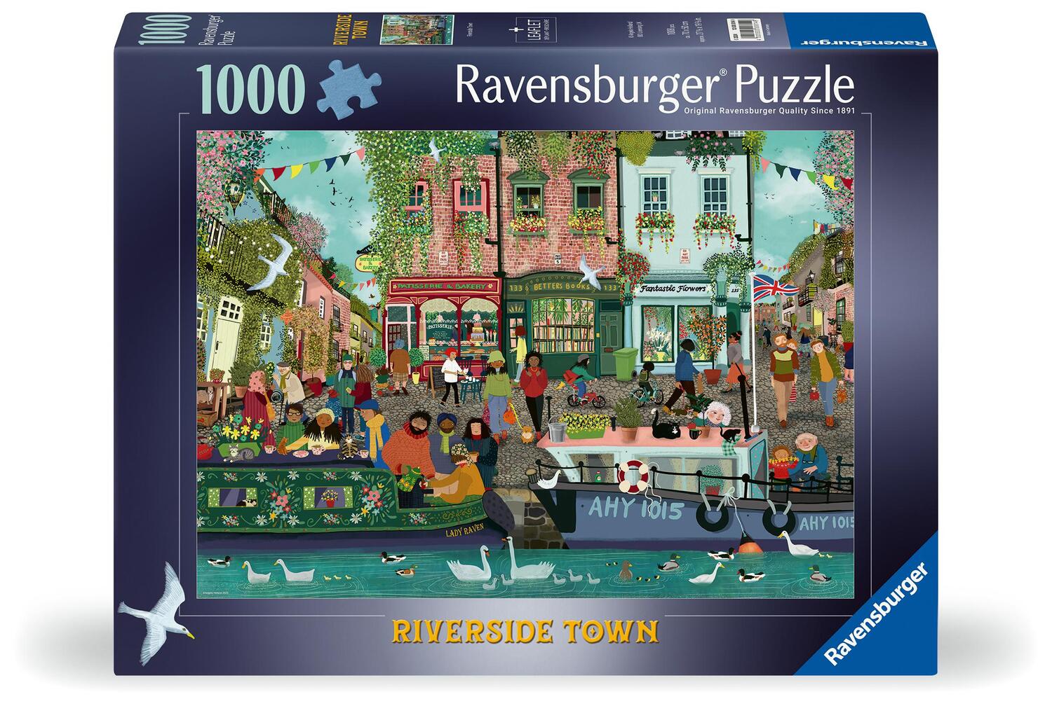 Cover: 4005555008149 | Ravensburger Puzzle 12000814 - Riverside Town - 1000 Teile Puzzle...