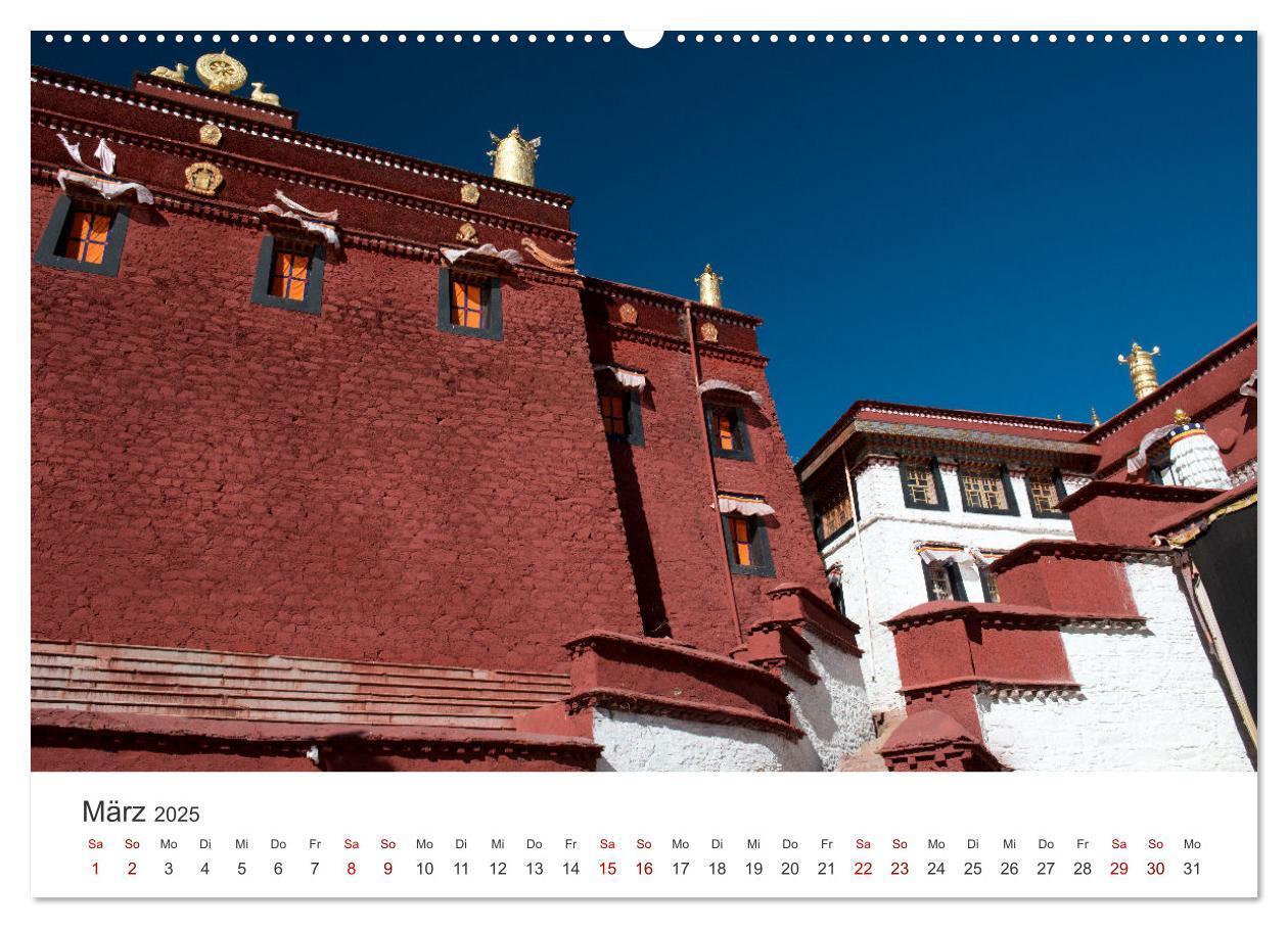 Bild: 9783383826184 | Tibet - Kloster und Landschaft (Wandkalender 2025 DIN A2 quer),...