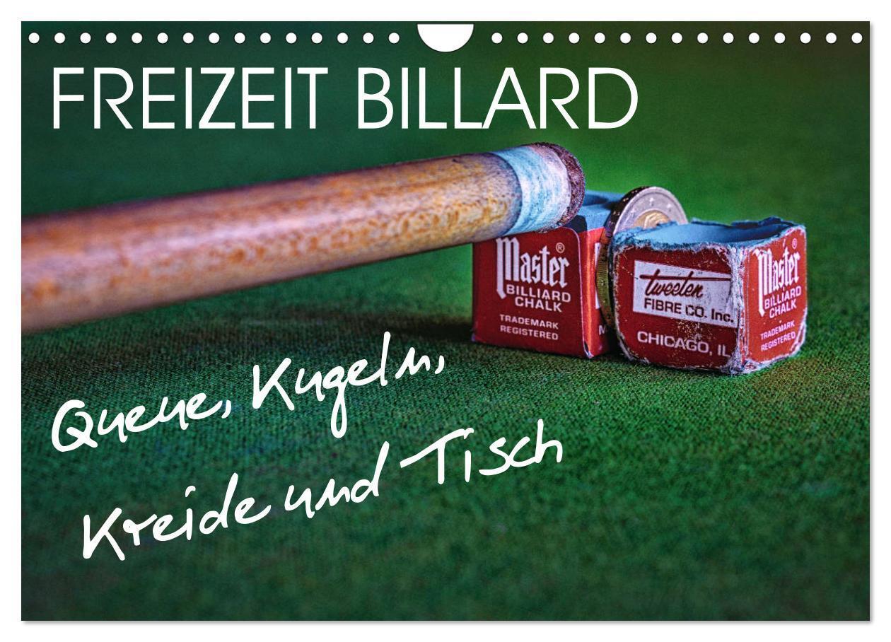 Cover: 9783435214860 | Freizeit Billard - Queue, Kugeln, Kreide und Tisch (Wandkalender...