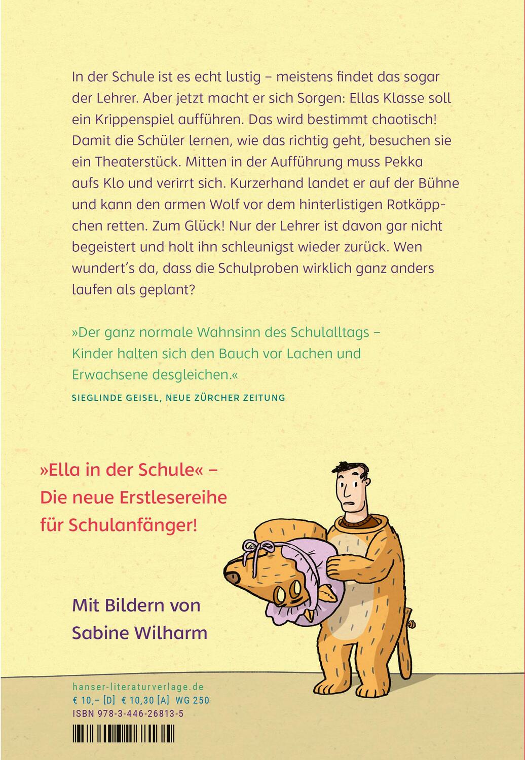 Bild: 9783446268135 | Ella in der Schule - Was für ein Schultheater! | Timo Parvela | Buch