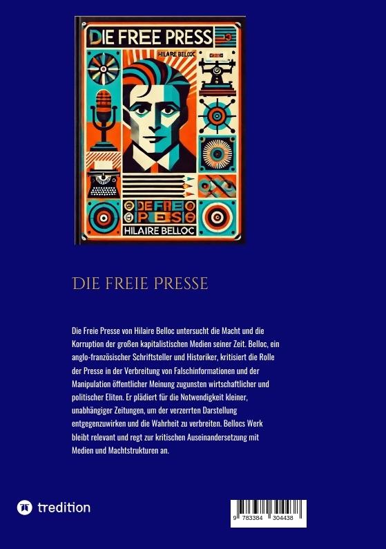 Rückseite: 9783384304438 | Die freie Presse | Hilaire Belloc | Taschenbuch | Paperback | 96 S.