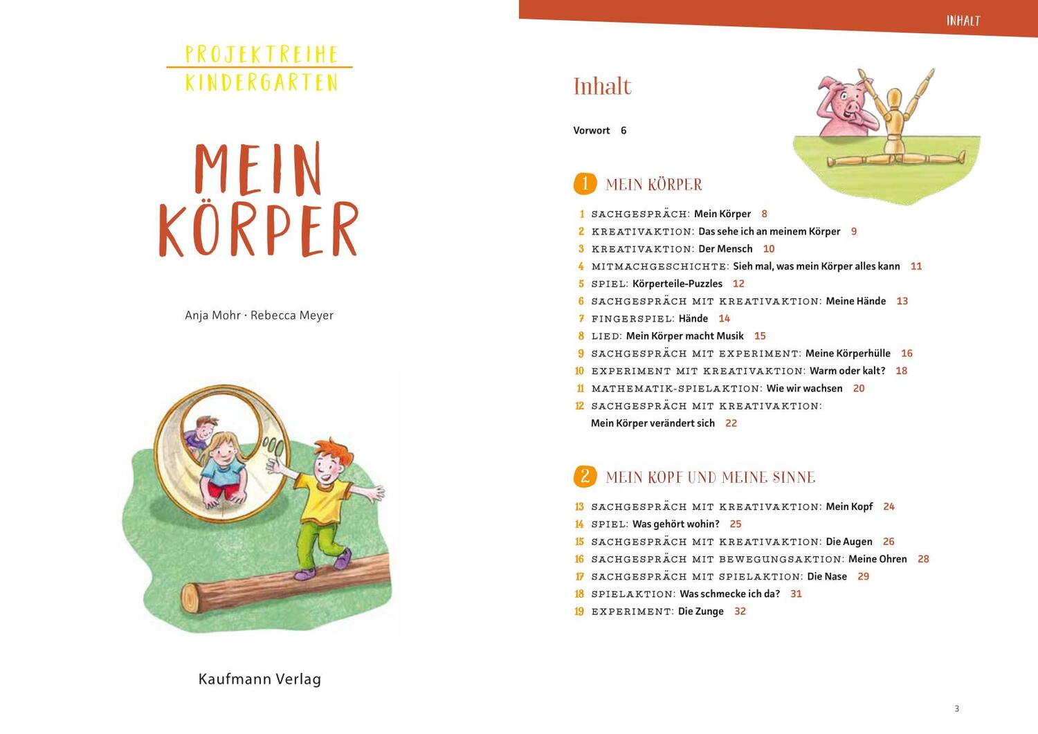 Bild: 9783780652058 | Projektreihe Kindergarten - Mein Körper | Anja Mohr | Taschenbuch