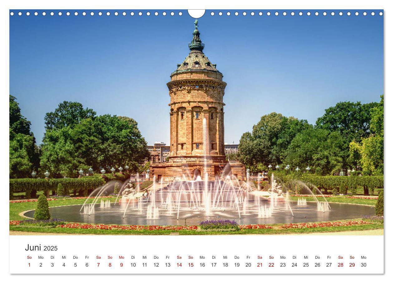 Bild: 9783457172094 | Der Mannheimer Wasserturm (Wandkalender 2025 DIN A3 quer), CALVENDO...