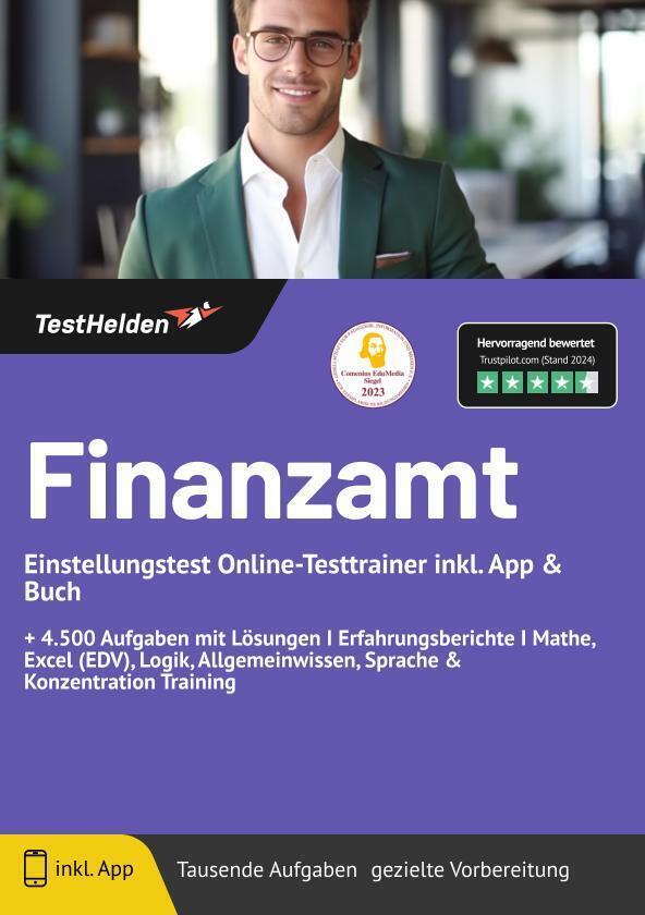 Cover: 9783985400263 | Finanzamt Einstellungstest Online-Testtrainer inkl. App &amp; Buch I +...