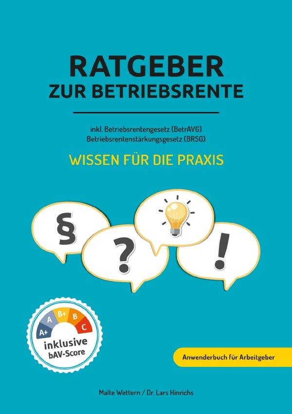 Cover: 9783759823427 | Ratgeber zur Betriebsrente inklusive Betriebsrentengesetz (BetrAVG)...