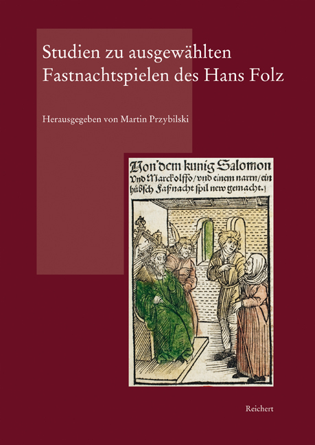 Cover: 9783895007903 | Studien zu ausgewählten Fastnachtspielen des Hans Folz | Przybilski