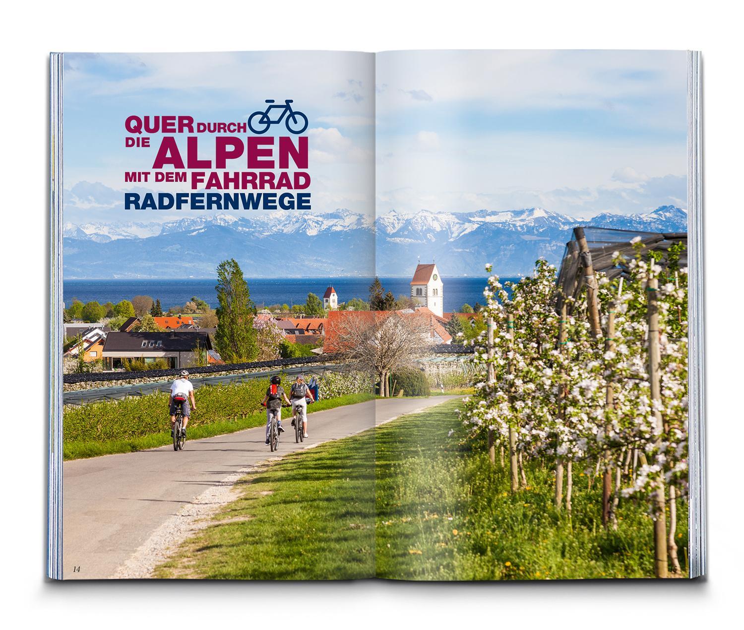 Bild: 9783991541530 | KOMPASS Radfernwege quer durch die Alpen | Taschenbuch | 144 S. | 2024