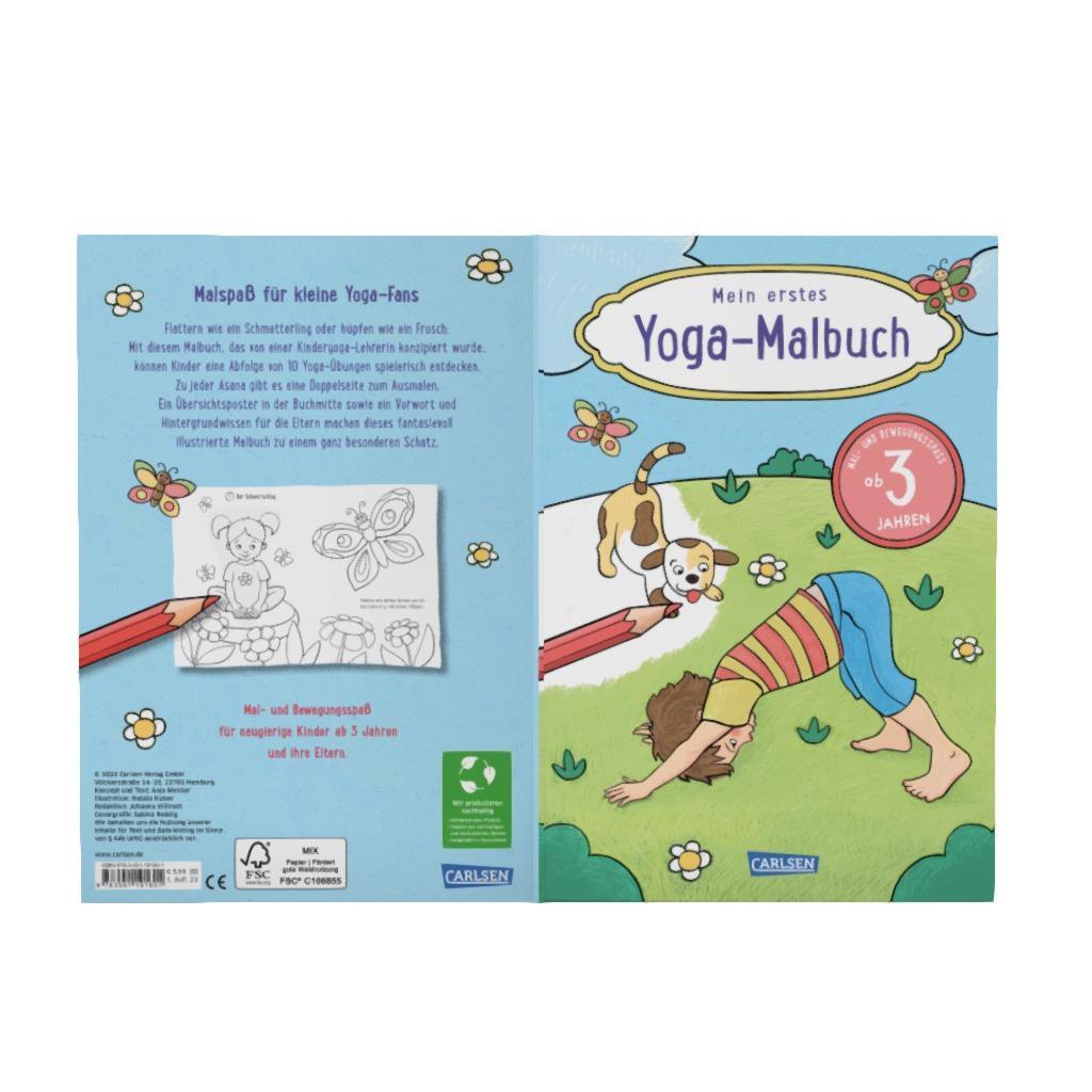 Bild: 9783551191601 | Mein erstes Yoga-Malbuch | Anja Meister | Taschenbuch | 24 S. | 2023