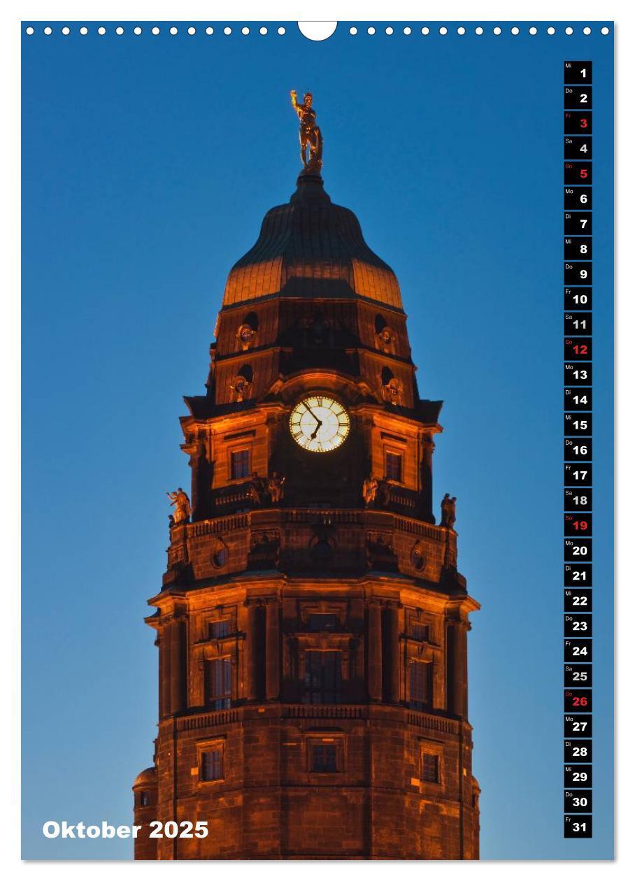 Bild: 9783457087671 | Dresden bei Nacht (Wandkalender 2025 DIN A3 hoch), CALVENDO...