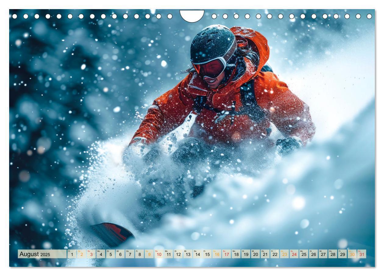 Bild: 9783383776960 | Snowboarden - tolle Momente (Wandkalender 2025 DIN A4 quer),...