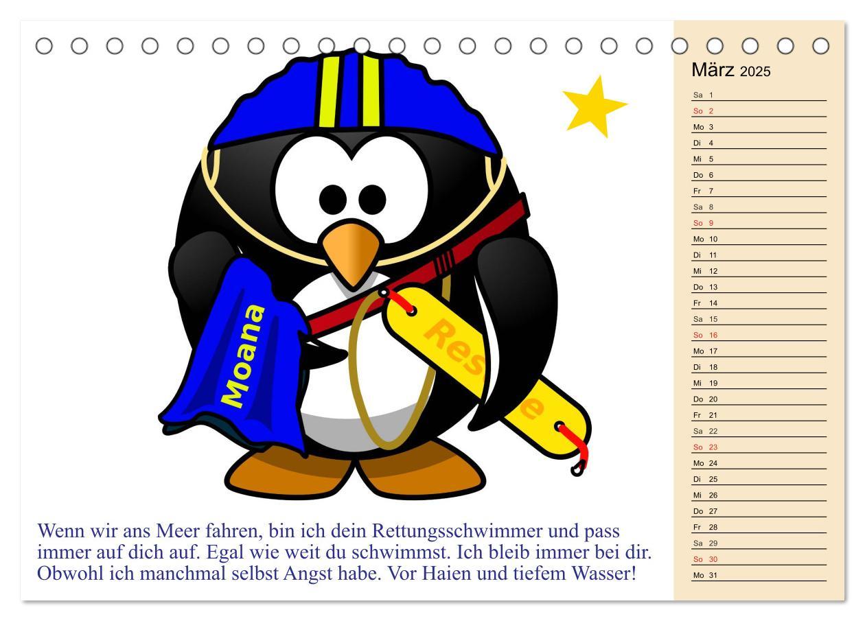 Bild: 9783435524136 | Pinguin-Elfe (Tischkalender 2025 DIN A5 quer), CALVENDO Monatskalender