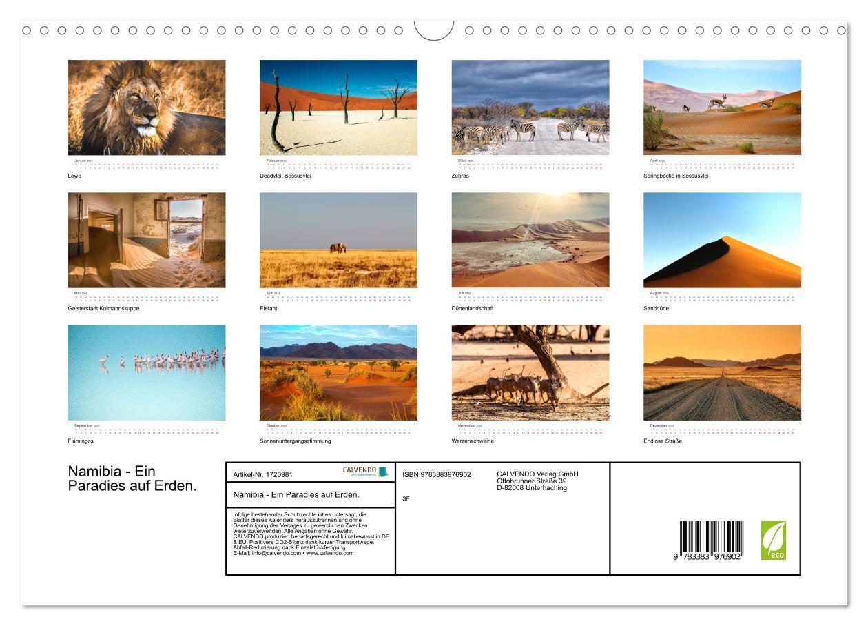 Bild: 9783383976902 | Namibia - Ein Paradies auf Erden. (Wandkalender 2025 DIN A3 quer),...