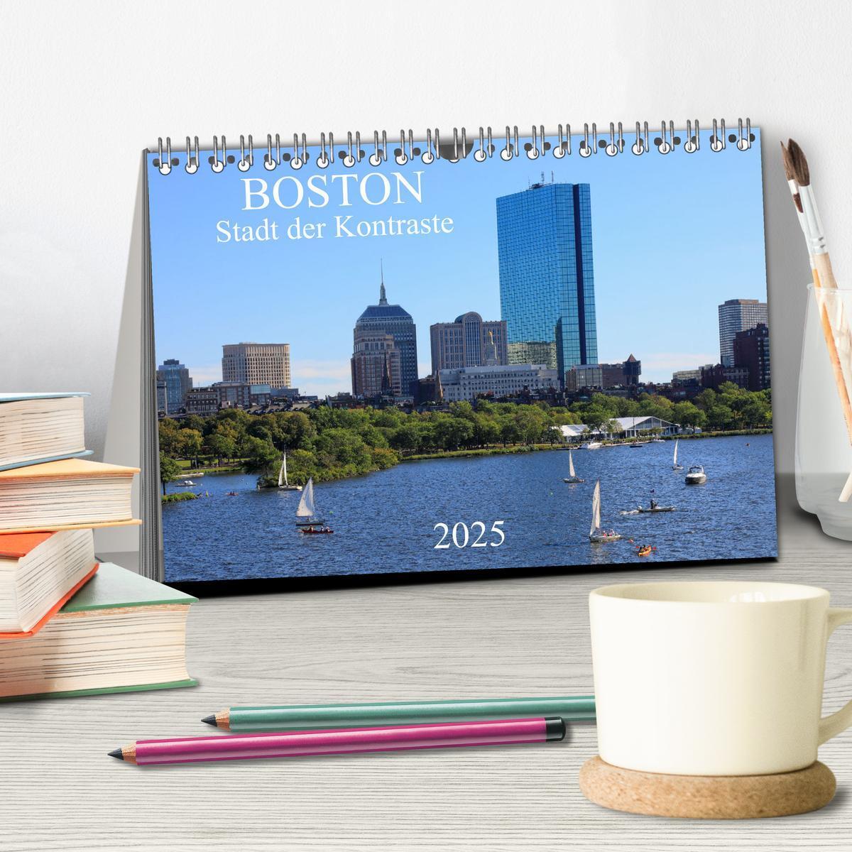 Bild: 9783435107186 | Boston - Stadt der Kontraste (Tischkalender 2025 DIN A5 quer),...