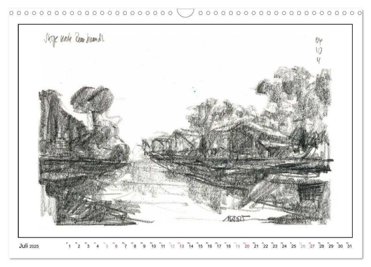 Bild: 9783435822959 | Rembrandt Landschaften wgVoigt (Wandkalender 2025 DIN A3 quer),...