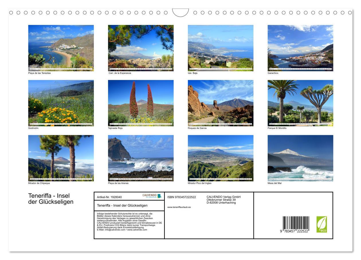 Bild: 9783457222522 | Teneriffa - Insel der Glückseligen (Wandkalender 2025 DIN A3 quer),...