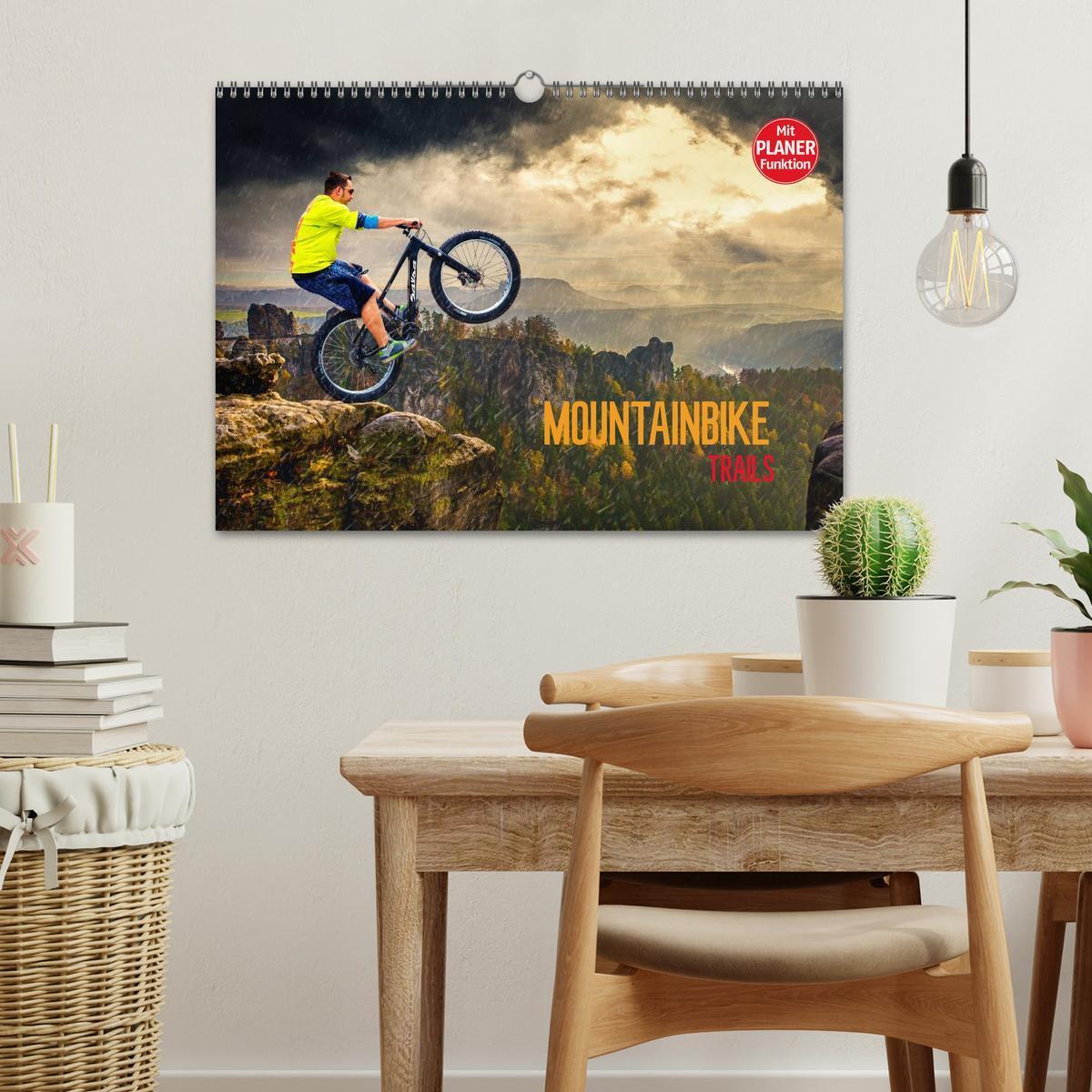 Bild: 9783435487806 | Mountainbike Trails (Wandkalender 2025 DIN A3 quer), CALVENDO...