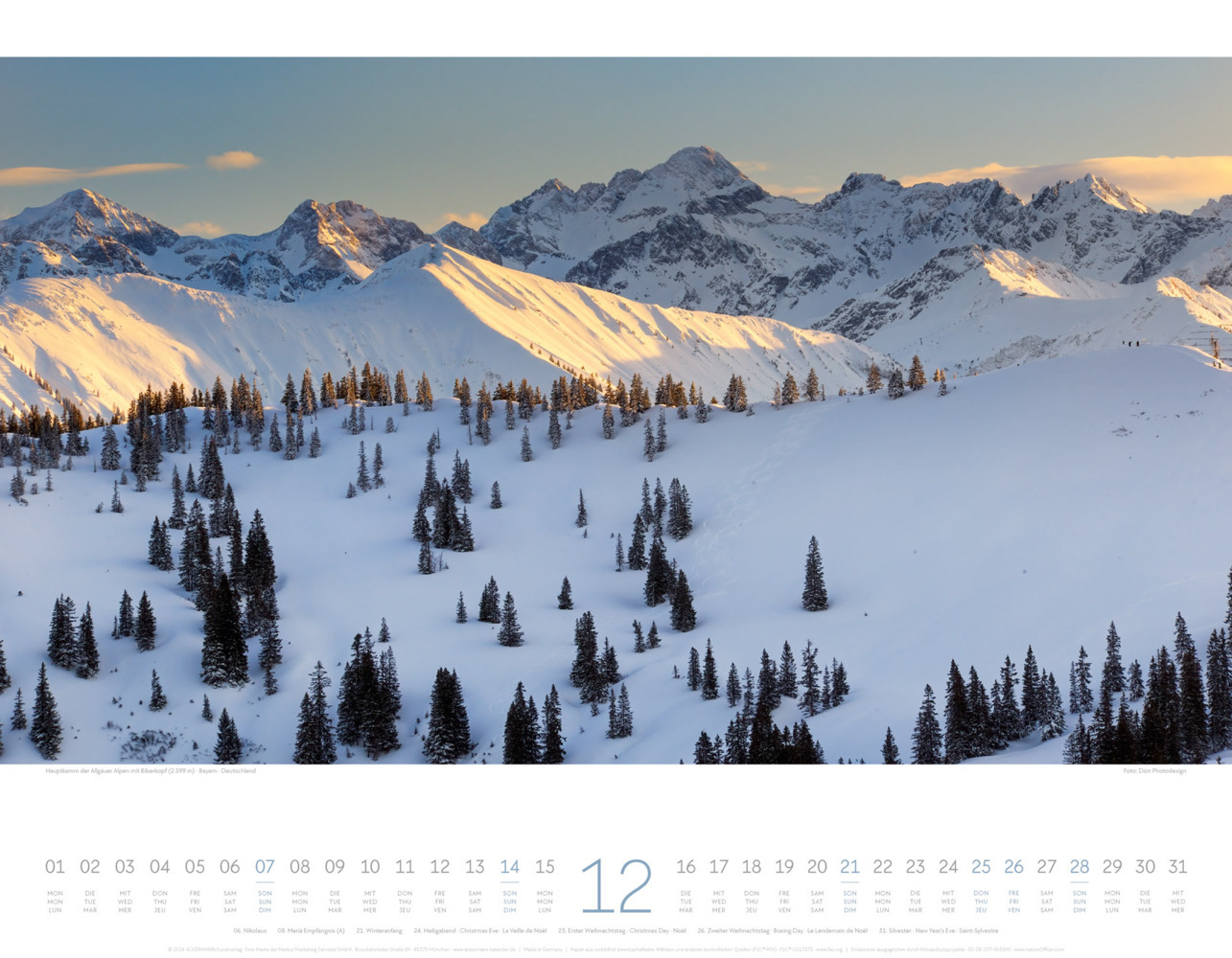 Bild: 9783838425849 | Naturparadies Alpen Kalender 2025 | Ackermann Kunstverlag | Kalender