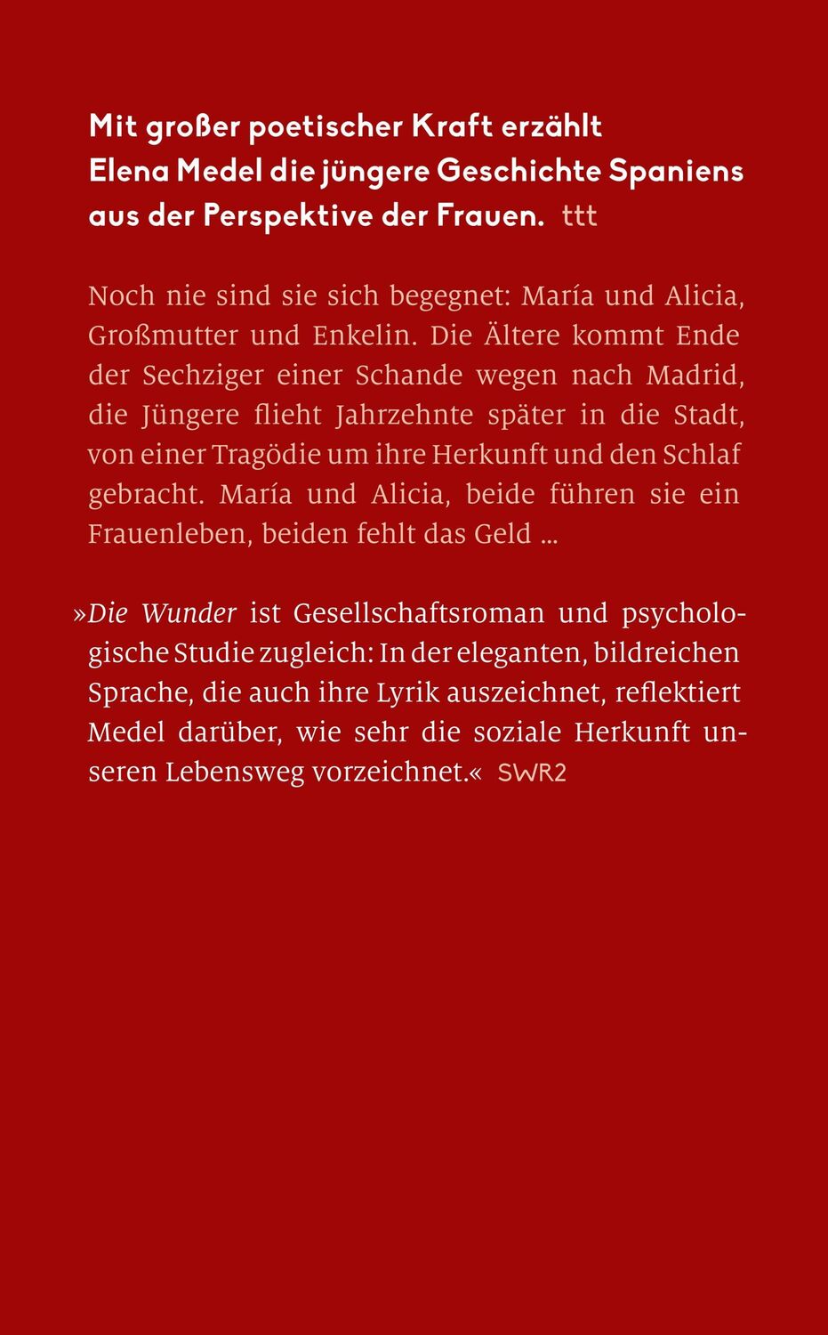 Rückseite: 9783518473702 | Die Wunder | Elena Medel | Taschenbuch | 220 S. | Deutsch | 2023