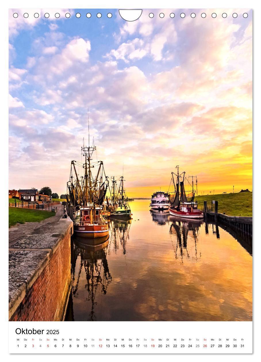 Bild: 9783435969845 | GREETSIEL Rund um den Hafen (Wandkalender 2025 DIN A4 hoch),...