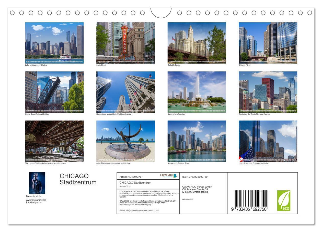 Bild: 9783435692750 | CHICAGO Stadtzentrum (Wandkalender 2025 DIN A4 quer), CALVENDO...