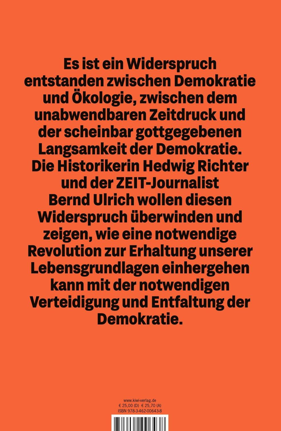 Rückseite: 9783462006438 | Demokratie und Revolution | Hedwig Richter (u. a.) | Buch | 358 S.