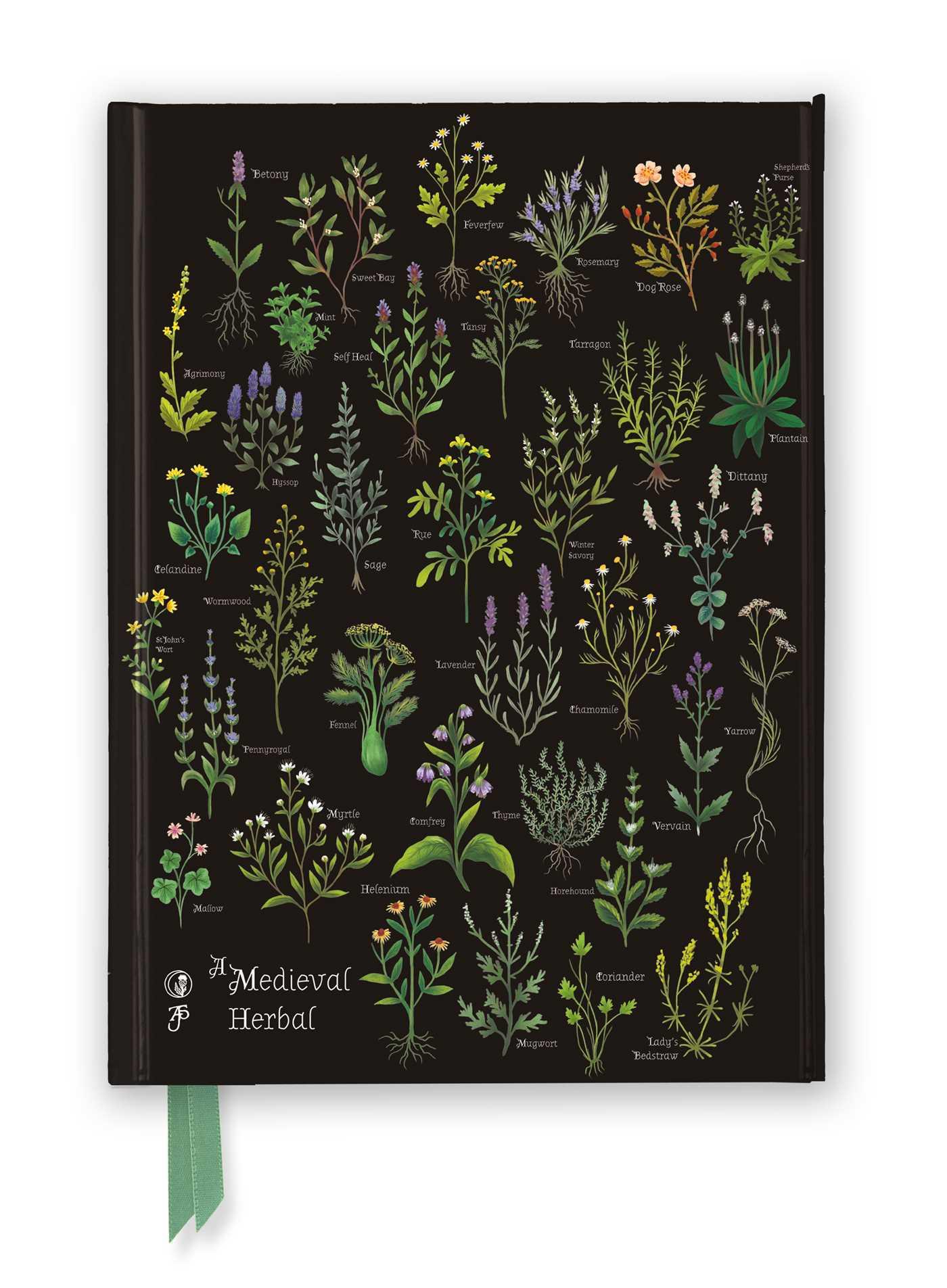 Cover: 9781804179499 | Anna Stead: A Medieval Herbal (Foiled Journal) | Flame Tree Publishing