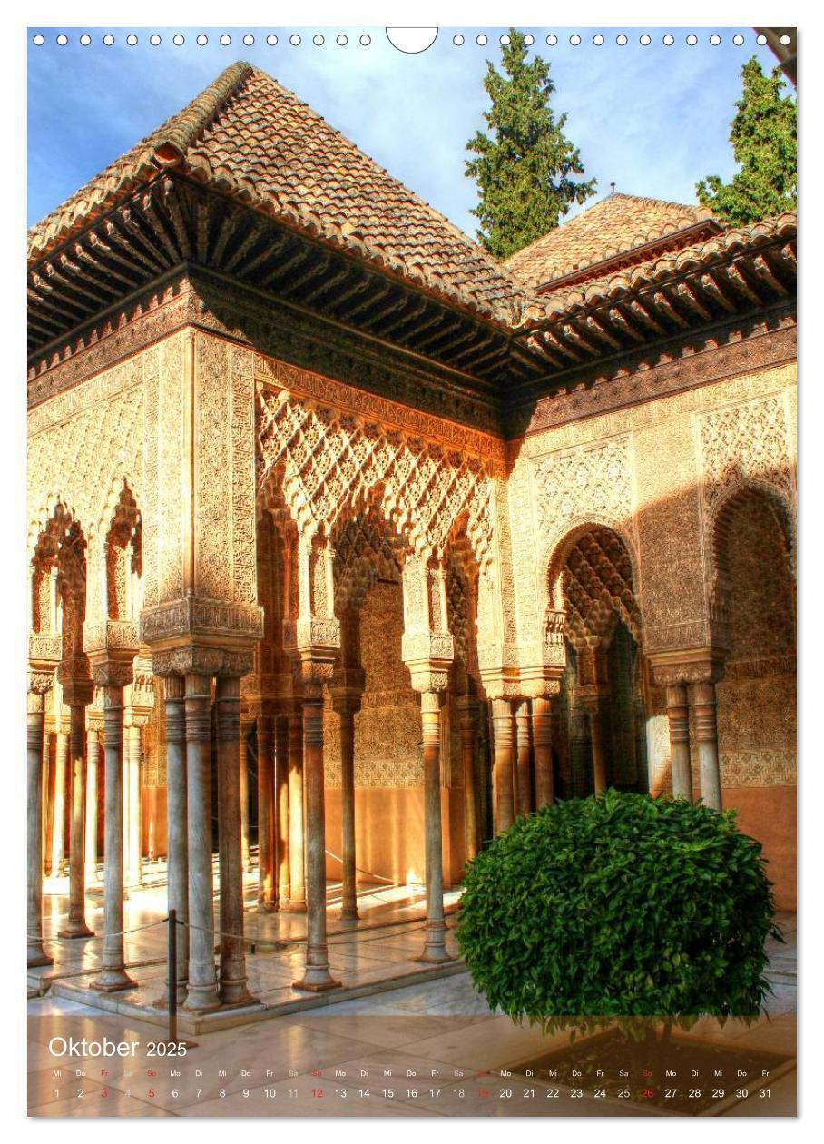 Bild: 9783457030905 | Die Alhambra (Wandkalender 2025 DIN A3 hoch), CALVENDO Monatskalender