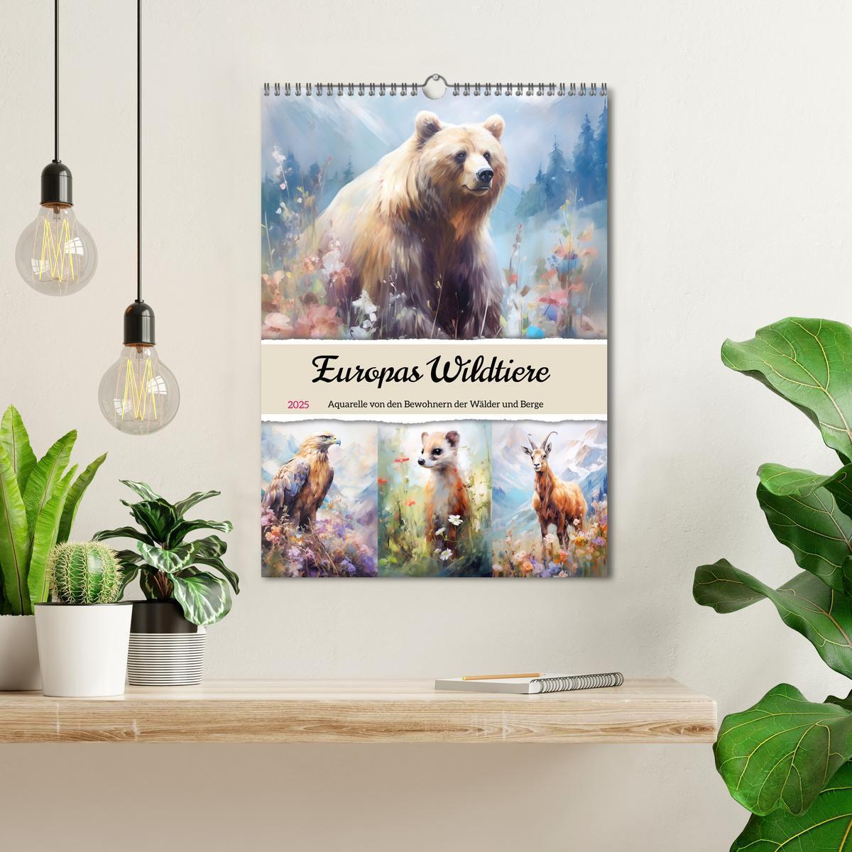 Bild: 9783435866984 | Europas Wildtiere. Aquarelle von den Bewohnern der Wälder und Berge...