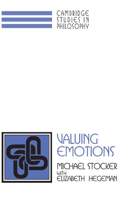 Cover: 9780521567862 | Valuing Emotions | Michael Stocker | Taschenbuch | Englisch | 1996