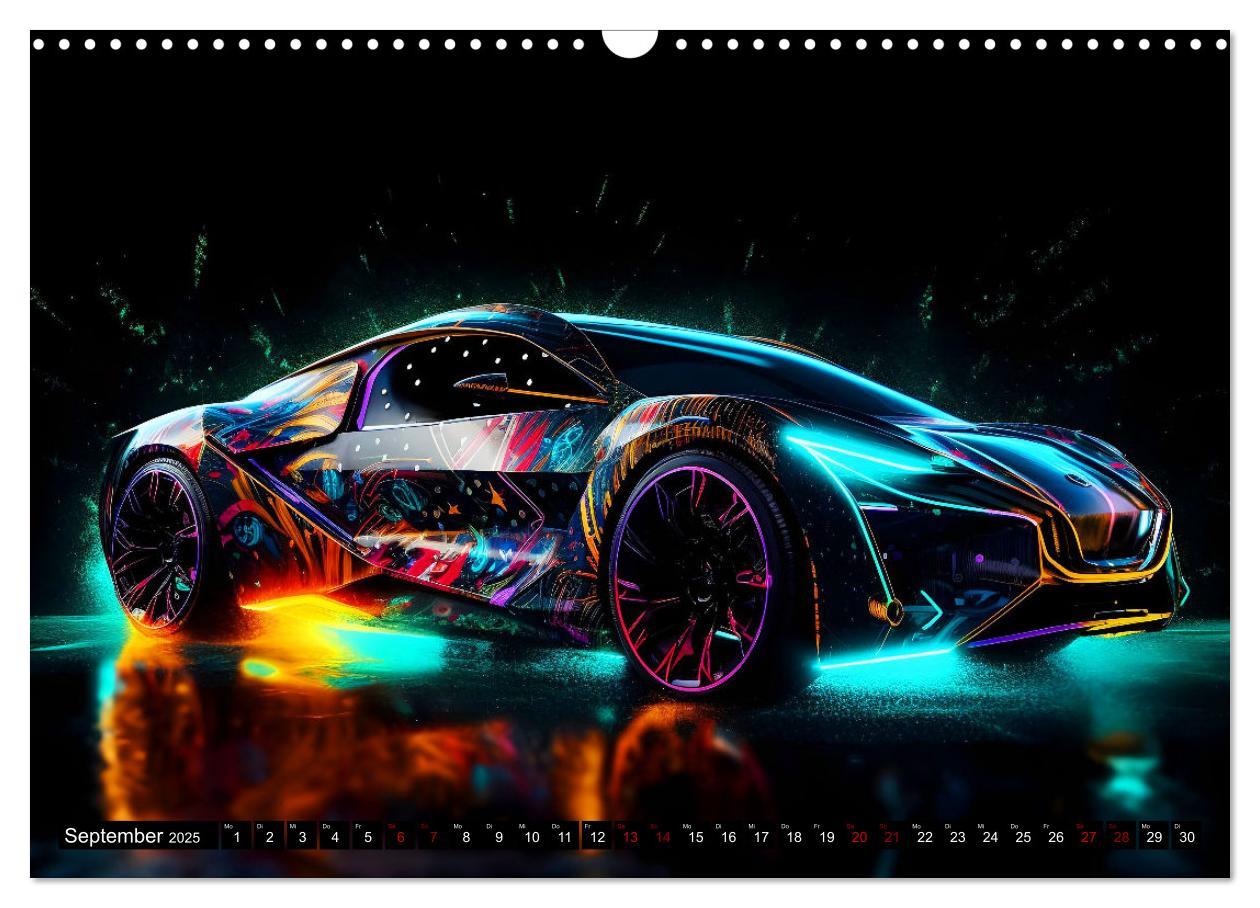 Bild: 9783383908538 | Future Vision Cars-Studio Art (Wandkalender 2025 DIN A3 quer),...