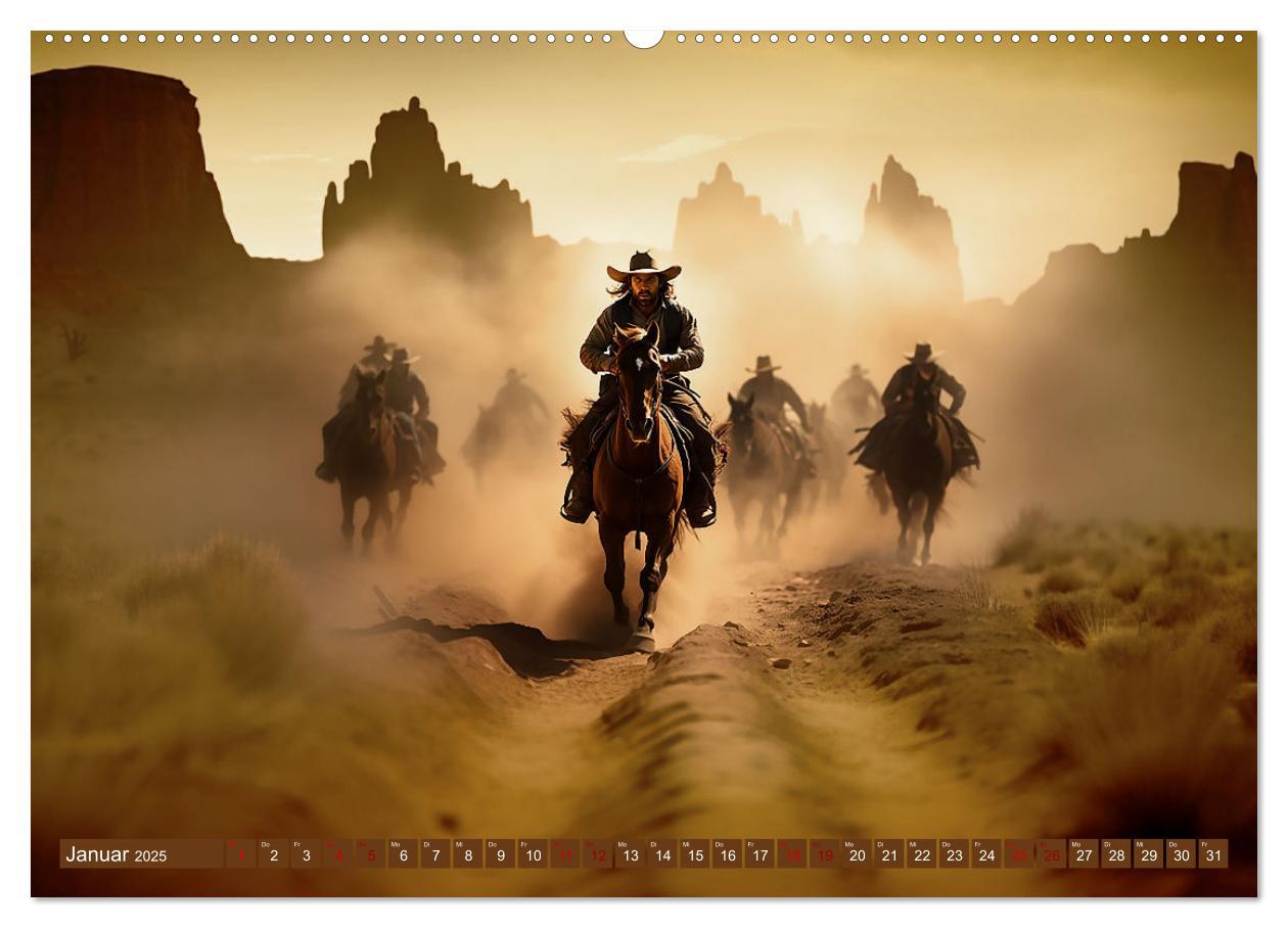 Bild: 9783383879494 | Western Life (Wandkalender 2025 DIN A2 quer), CALVENDO Monatskalender