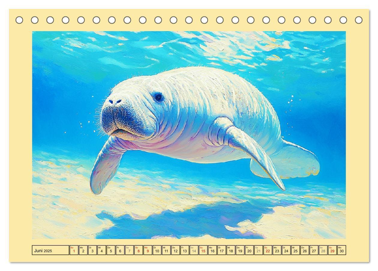 Bild: 9783457203620 | Manatee Paintings. Rundschwanzseekühe im Ölgemälde-Stil...