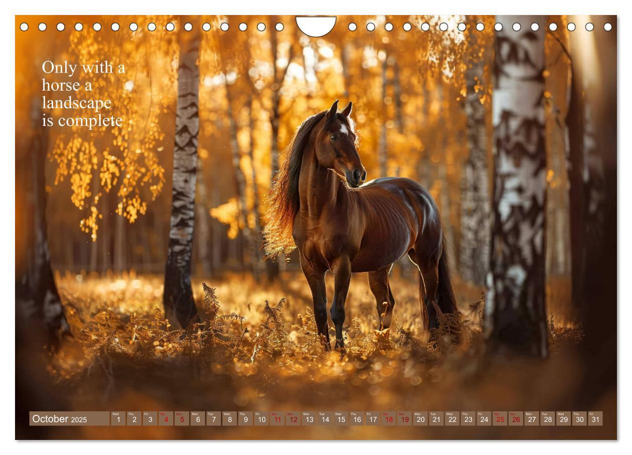 Bild: 9781325980727 | A Horse Makes You Complete (Wall Calendar 2025 DIN A4 landscape),...