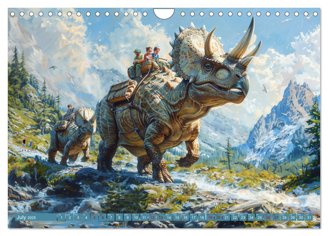 Bild: 9781325977895 | Dinosaur Legends (Wall Calendar 2025 DIN A4 landscape), CALVENDO 12...