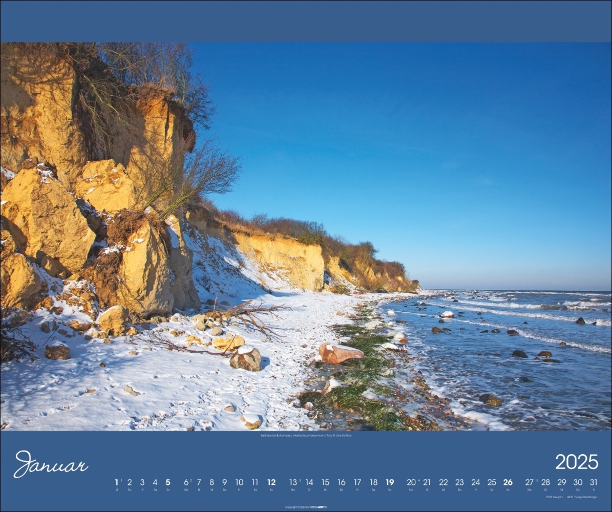 Bild: 9783839900680 | Ostsee Kalender 2025 | Uwe Steffens | Kalender | Spiralbindung | 14 S.