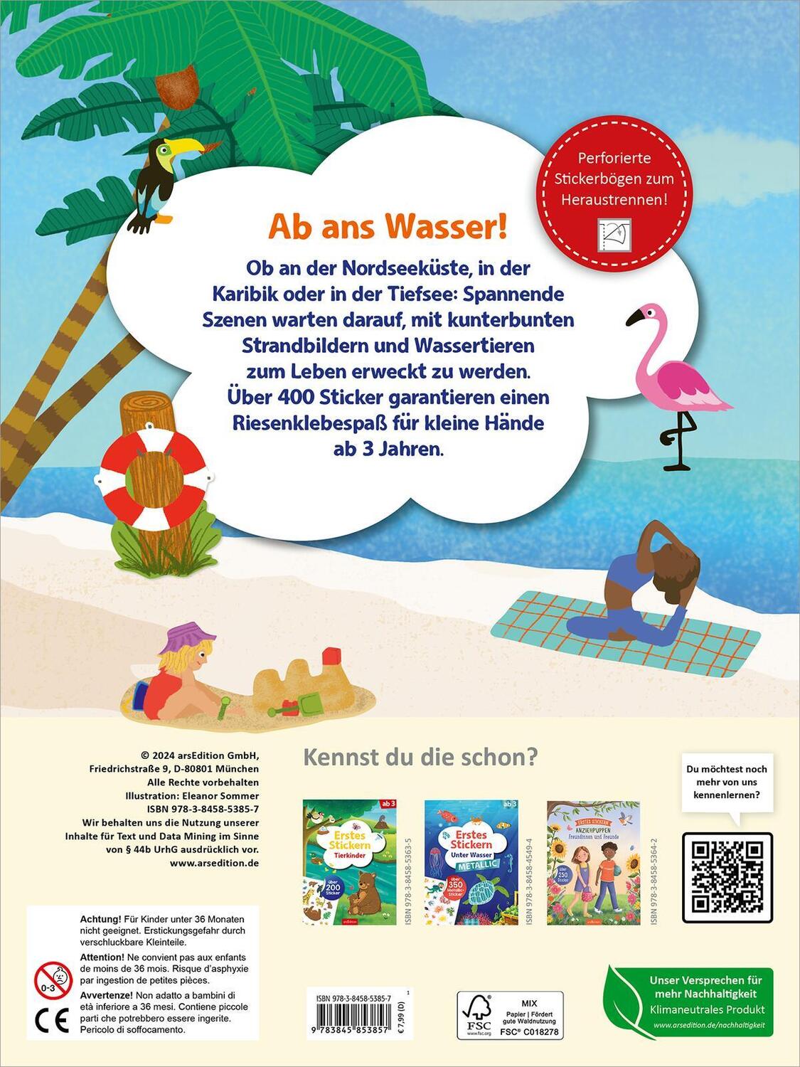 Rückseite: 9783845853857 | Erstes Stickern - Am Meer | Über 400 Sticker | Taschenbuch | 40 S.