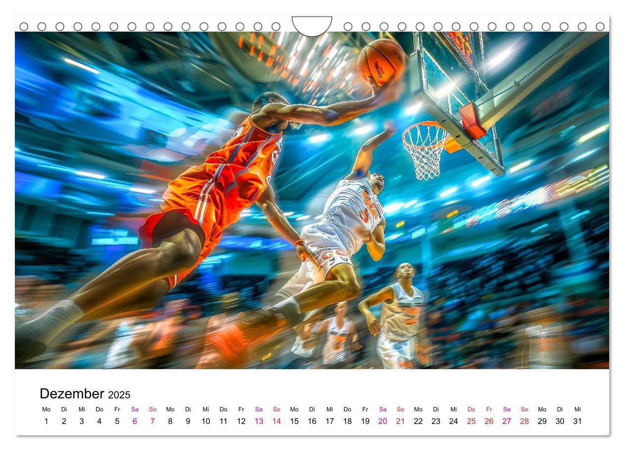 Bild: 9783457146682 | Basketball Erlebnisse (Wandkalender 2025 DIN A4 quer), CALVENDO...